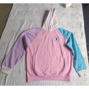 Teddy Fresh Colorblock Pastel Hoodie – Size‎ L